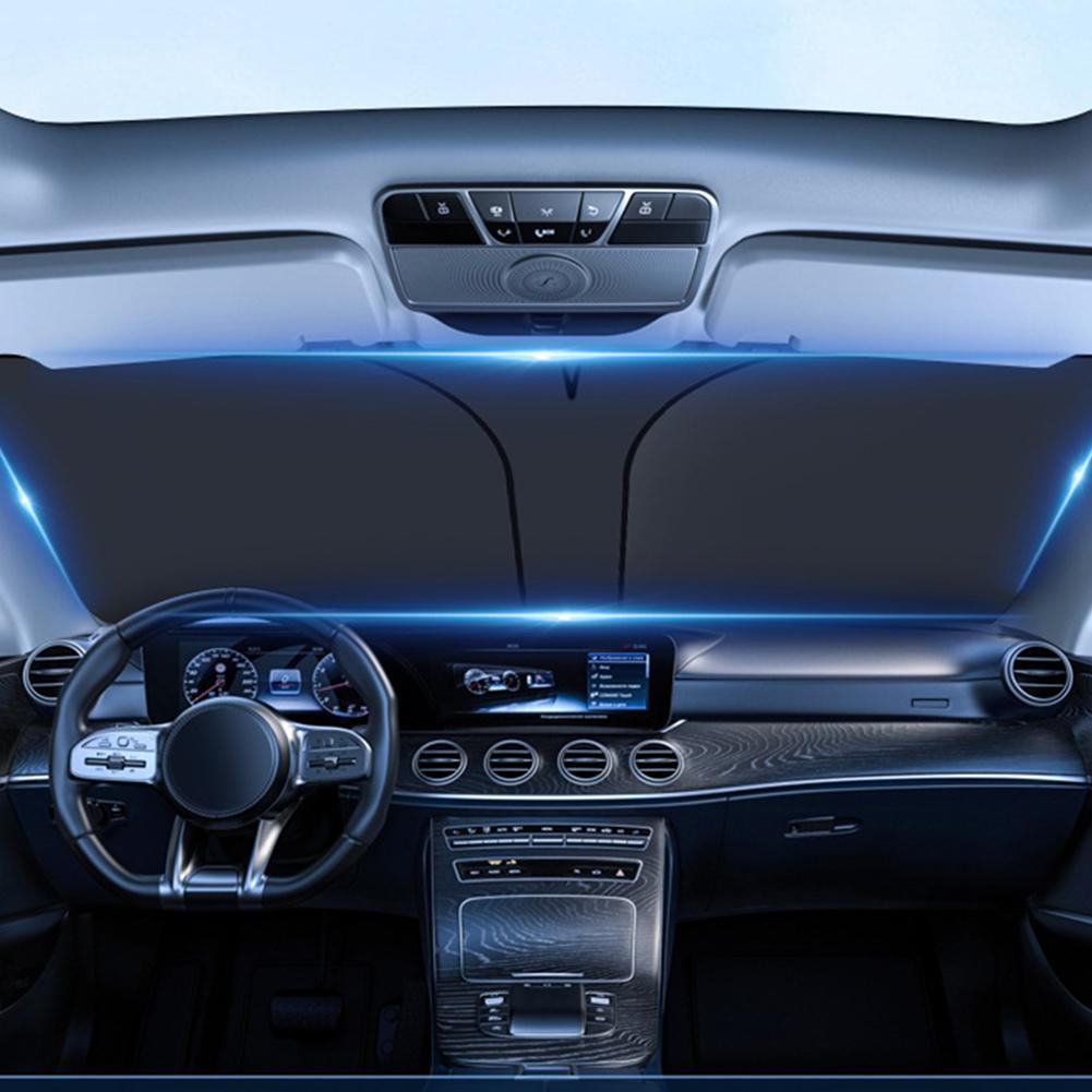 Солнцезащитный козырек на лобовое стекло автомобиля, УФ-защитный козырек, летняя защита от солнца, аксессуары для салона автомобиля, затенение