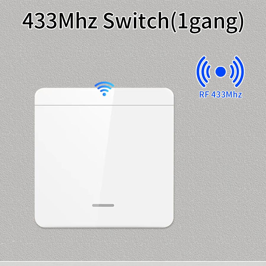 Пульт дистанционного управления 433 МГц Выключатель 10А 110В 220В с 1/2/3 клавишами Настенный выключатель 86 Беспроводной умный выключатель Свет Для светодиодной лампы