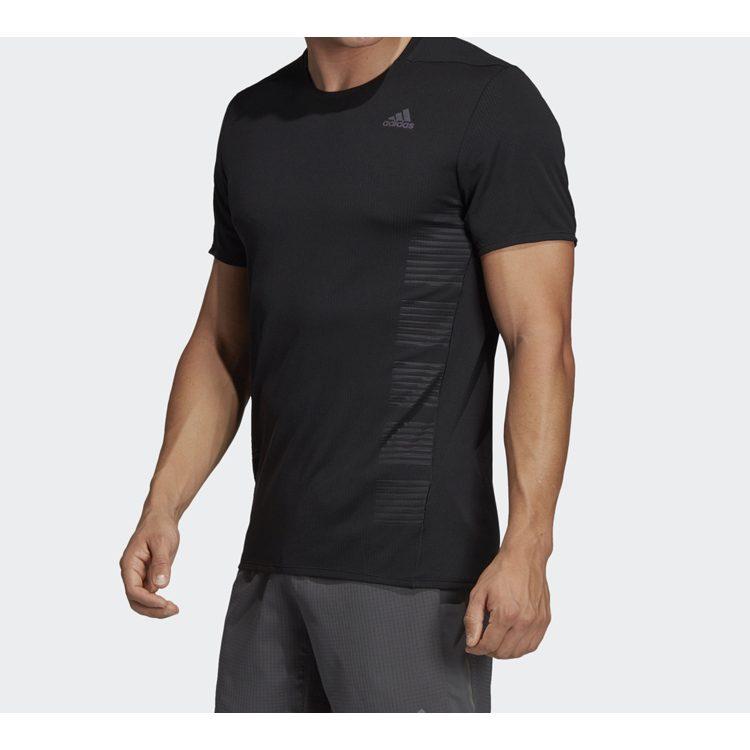 adidas Футболки Мужские Черные С Круглым Вырезом Умеренный Прямой Крой DQ1846