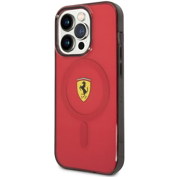 Ferrari FEHMP14XURKR iPhone 14 Pro Max 6.7" red hardcase Translucent Magsafe