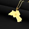 Эмалированные цепочки-ожерелья с картой Курдистана из нержавеющей стали с покрытием 18 карат золота, кулон-карта с национальным флагом Курдистана