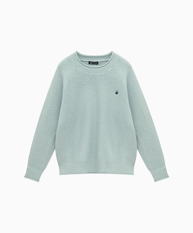 Женский круглый свитер с подвернутыми рукавами реглан Beverly Hills Polo Club 8 цветов Tk380