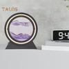 Moving Sand Art Desk Lamp Quicksand Picture 3D Deep Sea Sandscape In Motion Flowing Sand Painting LED Light Home Office Desktop Decoration