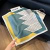 Temperament square scarf women's high-end small scarf summer neck protection scarf decoration spring and autumn versatile thin sunscreen 71 silk scarf
