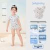 Детский слитный купальник JELLYBABY для девочек, цветочный, дышащий