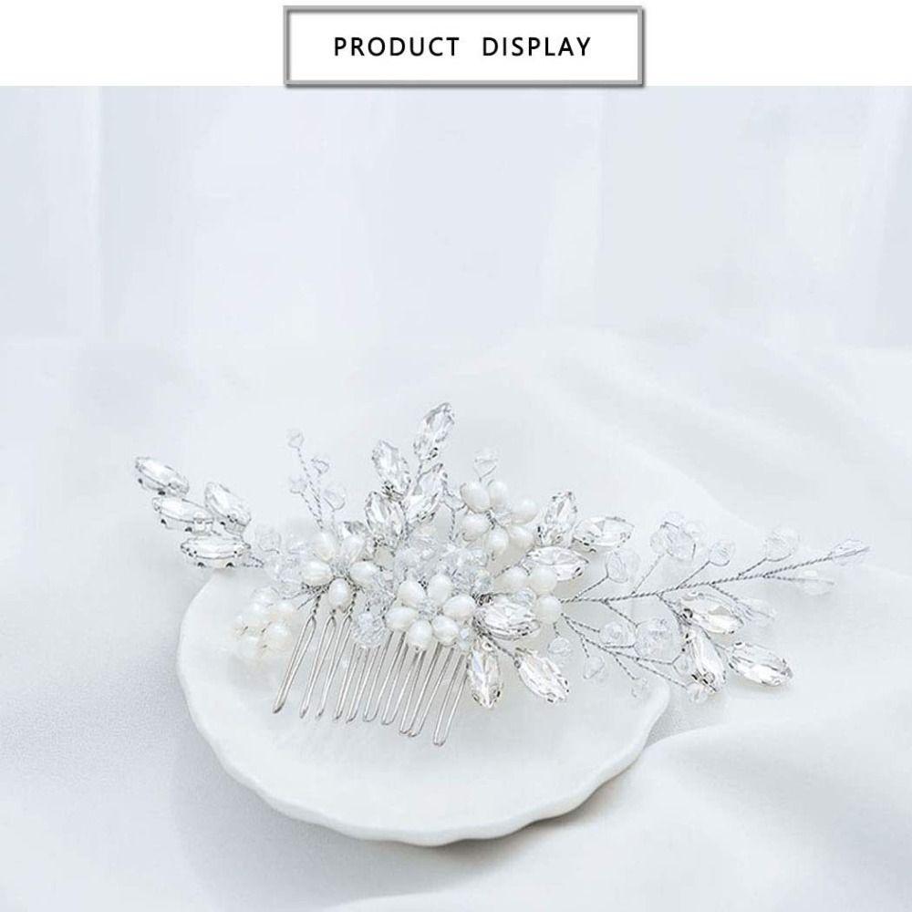 Flower Bridal Hair Accessories Rhinestone Bridesmaid Jewelry Luxury Hairpins Women