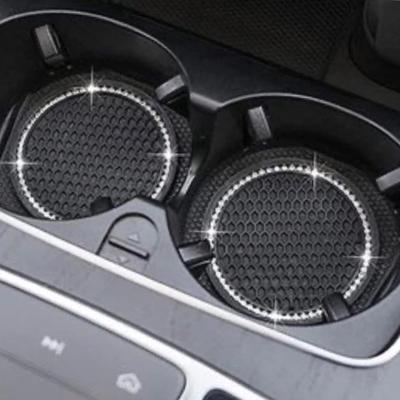 2шт автомобильный держатель для стакана с водой, противоскользящий коврик, силикагель, водонепроницаемый для украшения интерьера, аксессуары для стайлинга автомобиля