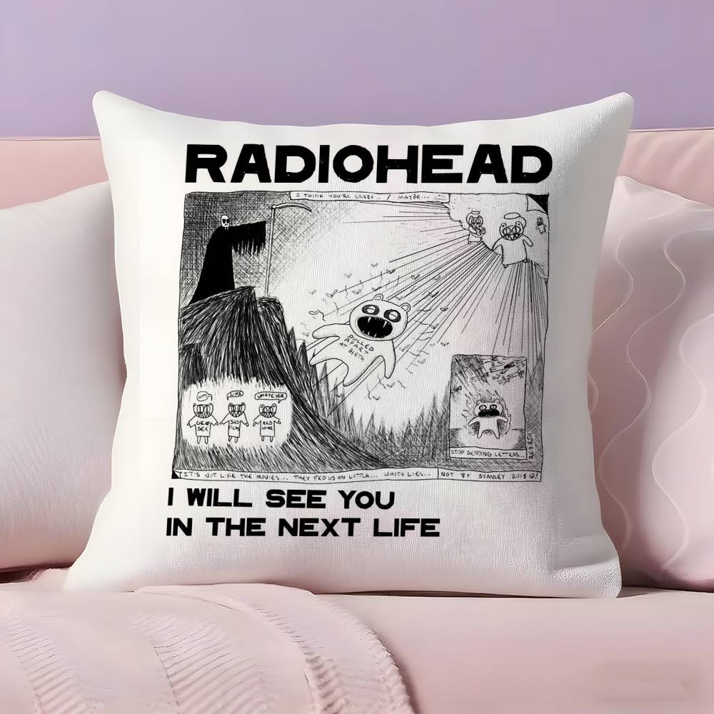 Наволочка Radiohead Ультрамягкая, приятная для кожи ткань, облачная мягкость и скрытая молния