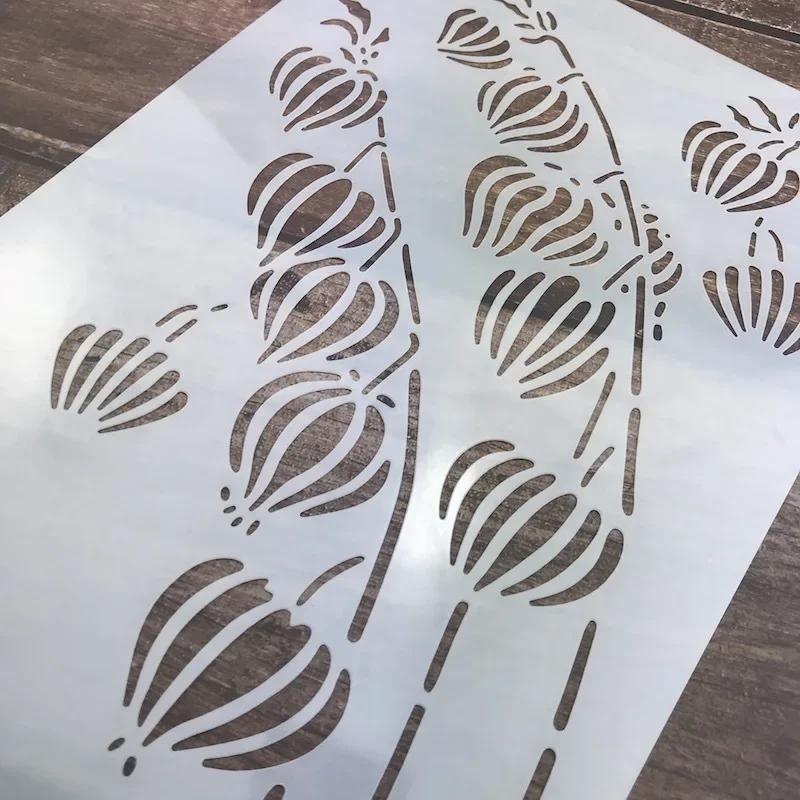 Листья DIY трафареты для наслоения настенная живопись скрапбукинг раскраска тиснение альбом декоративная открытка шаблон