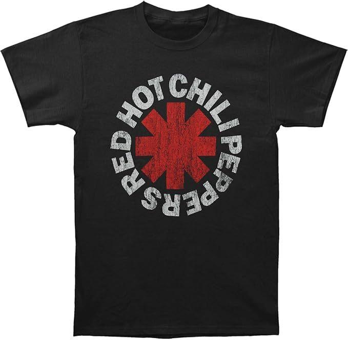 Red Hot Chili Peppers Vintage Distressed Asterisk T-Shirt Mens Womens Tees Top