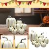 7 Pcs Pumpkin Model Artificial Crafts Fall Thanksgiving Party Decoration Halloween Pumpkin Set
