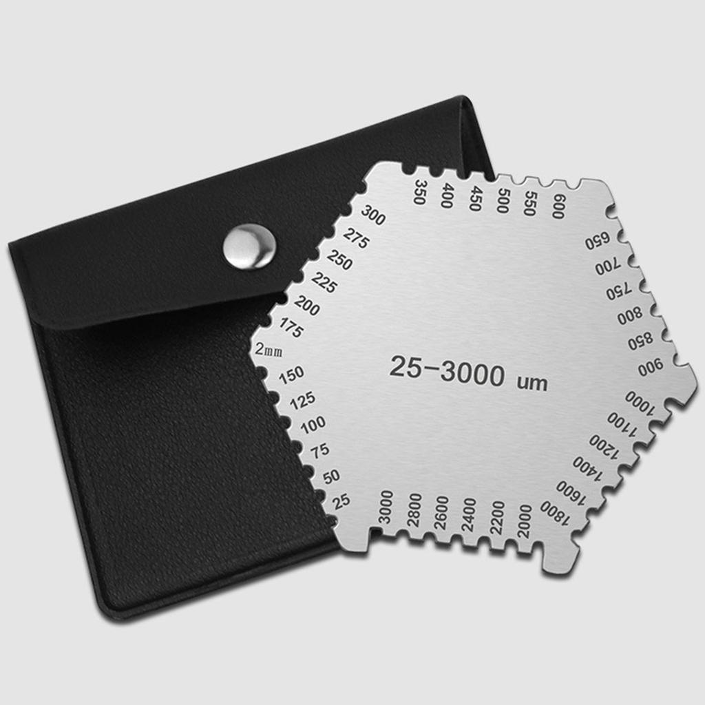 Paint Thickness Gauge 25-3000um Stainless Steel Hexagon Wet Film Comb for Paint and Coating Measurement Thickness Gauge