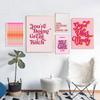 Funny Quote Art Poster Pink Makeup Prints Bedroom Home Decor Modern Inspirational Girl Power Dot Self Care Wall Canvas Painting