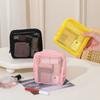Small Capacity Lipstick Key Storage Pouch Mesh Zipper Coin Purse Portable Cosmetic Bag