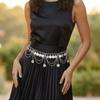 Zinc Zinc Alloy Metal Coin Waist Chain Adjustable Waist Decorative Chain  Party