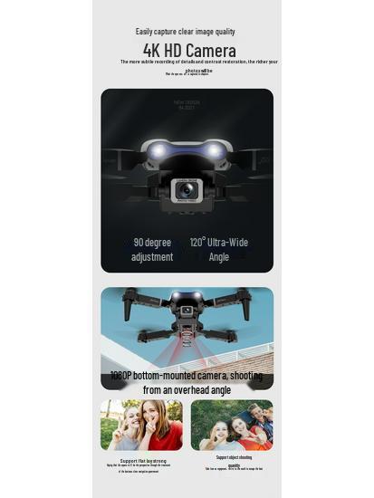 E99 K3pro Folding Drone: HD Dual Camera, Three-Sided Obstacle Avoidance, Remote Control Aircraft for Aerial Photography.