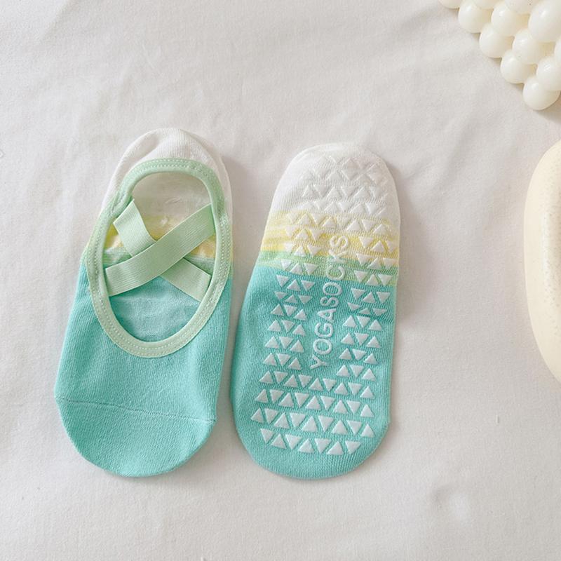 Хлопковые невидимые носки-лодочки градиентного цвета, профессиональные противоскользящие носки для фитнеса, йоги, носки для пилатеса, спортивные носки для тренажерного зала и фитнеса