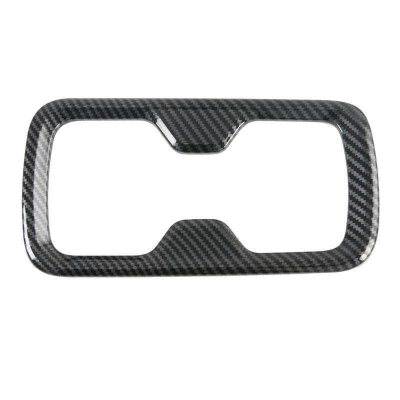 for Nissan Navara NP300 2016-2019 Car Front Water Cup Holder Frame Cover Trim Sticker Carbon Fiber Accessories