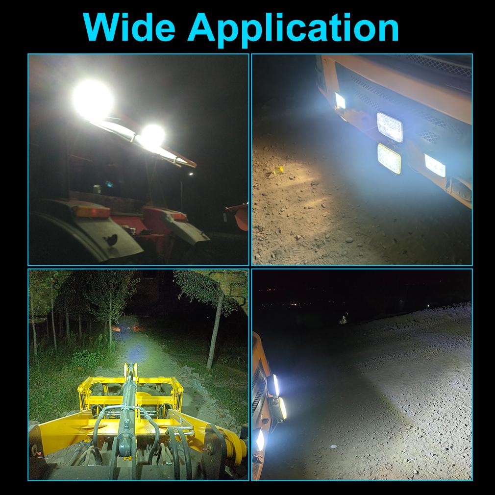 3-дюймовый 32-светодиодный 96 Вт 21-светодиодный рабочий свет 4X4 Автомобильный светодиодный прожектор Квадратный круглый Авто Грузовик Лодка Внедорожник ATV Трактор Внедорожный мини-светодиодный бар Аксессуары 12 В 24 В