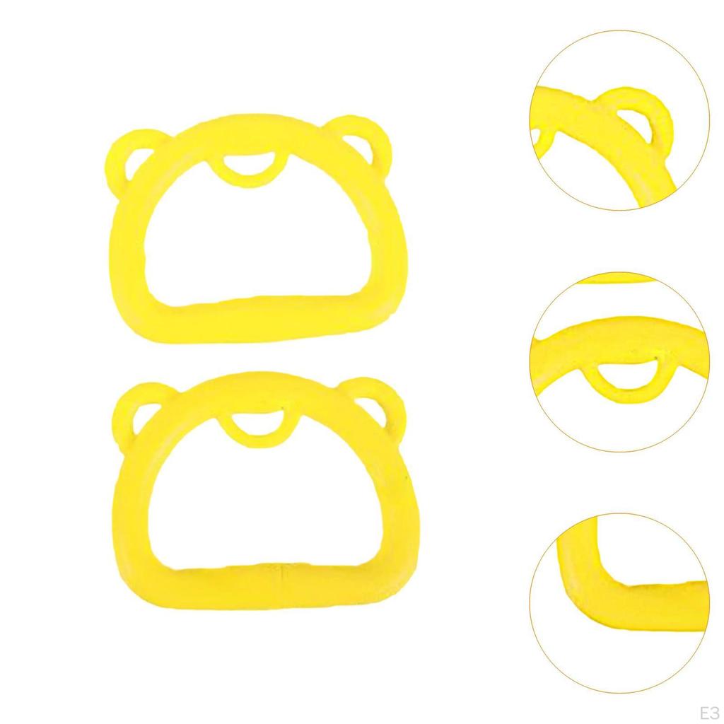 2 шт. Гимнастические кольца с противоскользящими ручками для дома, портативные, для повышения высоты, вспомогательные тренировки, фитнес