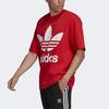 Adidas Футболка с коротким рукавом Originals Trefoil Logo Loose, мужская, красная FM3796