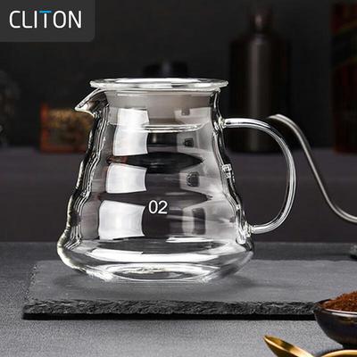 CLITON Жаропрочные стеклянные кофейники для совместного использования