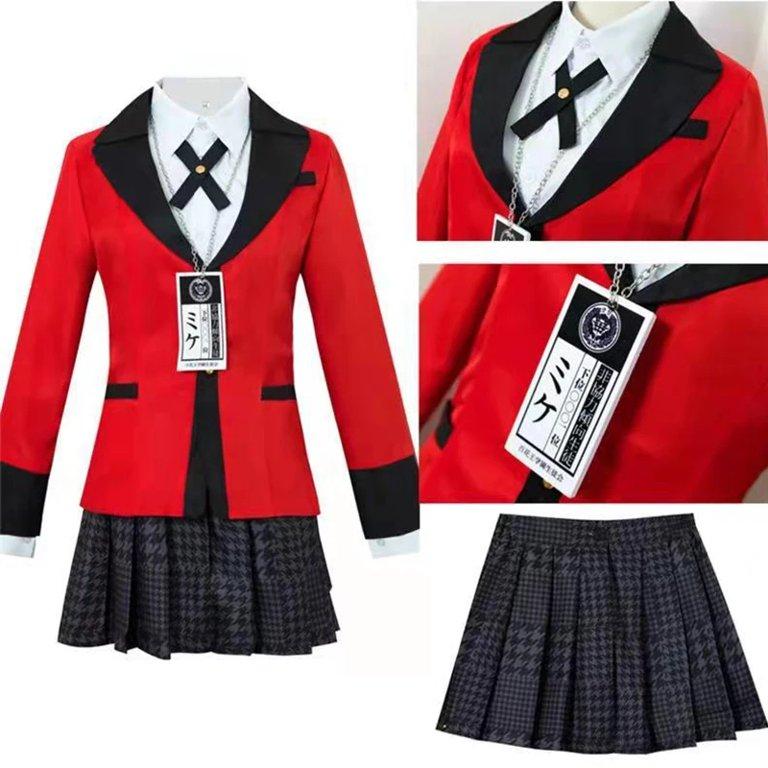 Костюмы аниме Kakegurui Yumeko Jabami, 5 шт./компл., косплей для девочек, взрослых и детей