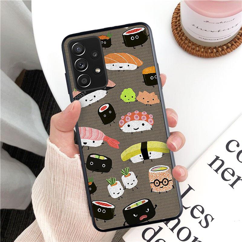 Чехол для телефона Food Sushi для Samsung Galaxy A13 A22 A12 A32 A71 A11 A21S A33 A52 A72 A51 A50 A70 A31 M31