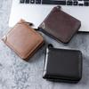 Leather Men's Wallet Luxury Men's Wallet Men's Zipper Card Holder with Coin Pocket Wallet Men's Gift Money Bag