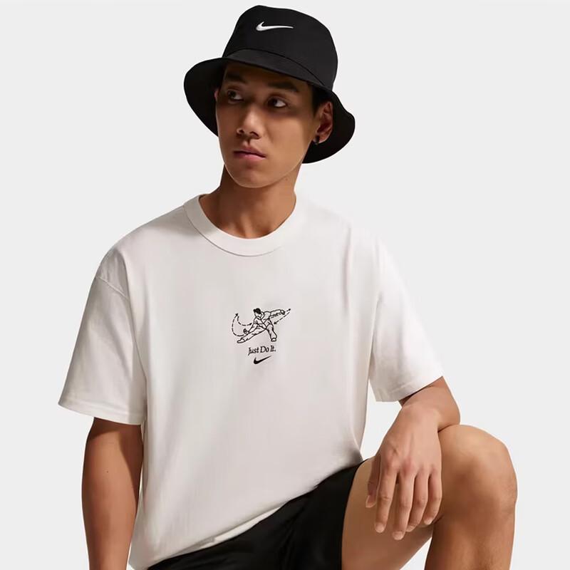 Nike Мужская вязаная спортивная футболка с круглым вырезом и короткими рукавами