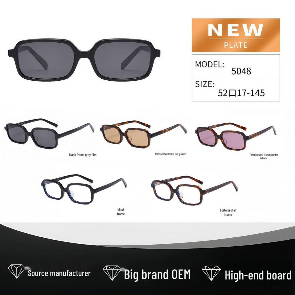 Солнцезащитные очки Zhao Jinmai-Style Miu из ацетата и нейлона HD для женщин - Высококачественные поляризованные и блокирующие синий свет.