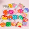 20 шт. Мини Поп Пуш Пузырь Непоседа Игрушка Брелоки Расслабляющие Снятие Стресса Сенсорные Игрушки для Детей Сувениры на День Рождения Наполнитель для Пиньяты