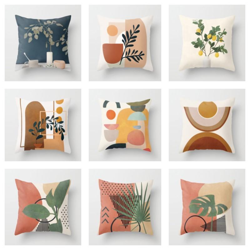 Nordic New Abstract Наволочка Геометрический Узор Гостиная Диван Подушка Чехол Украшения Дома