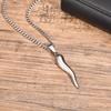 ITALIAN HORN Necklaces for Men Women,Stainless Steel Italian Cornicello Charm Pendant Necklaces,Unisex Jewelry Gifts