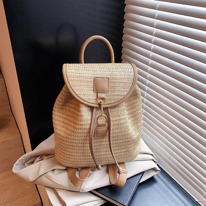 Плетеная соломенная сумка женская большой вместимости новая летняя дорожная сумка для отдыха студенческая сумка для занятий
