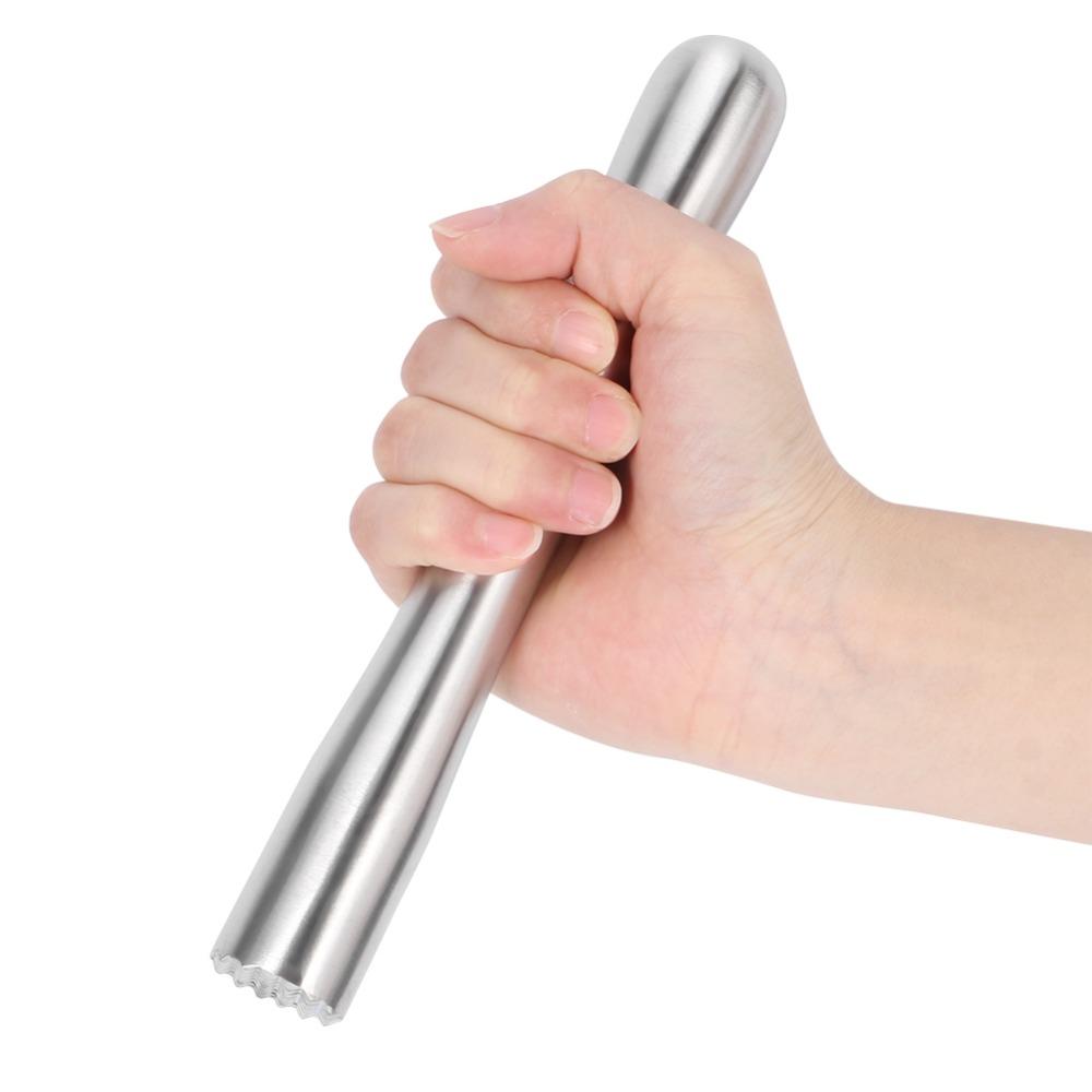 Stainless Steel Stainless Steel Muddler Silver Ice Hammer Professional Ice Crushing Rod Bartender