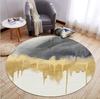 Round Carpet Nordic Modern Geometric Print Home Decor Hanging Basket Foot Mat Study Chair Floor Rug Living Coffee Table Carpets