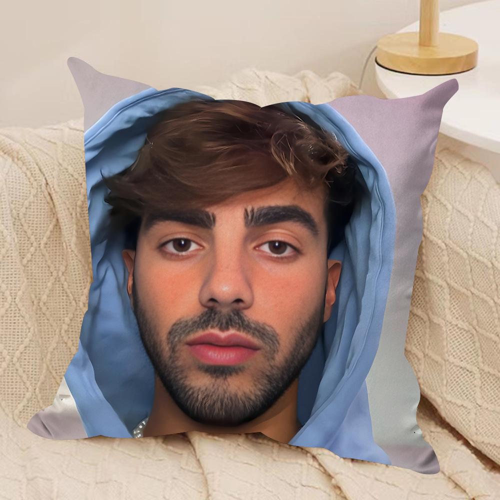 Internet Celebrity Fede VVigevani Cushion Cover Silky Short Plush Invisible Zipper Dustproof Sofa Pillow Case for Home Decor