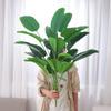 90cm Large Tropical Artificial Plants Bird of Paradise Tree Fake Banana Leaves Plastic Palm Plants for Home Garden Decor