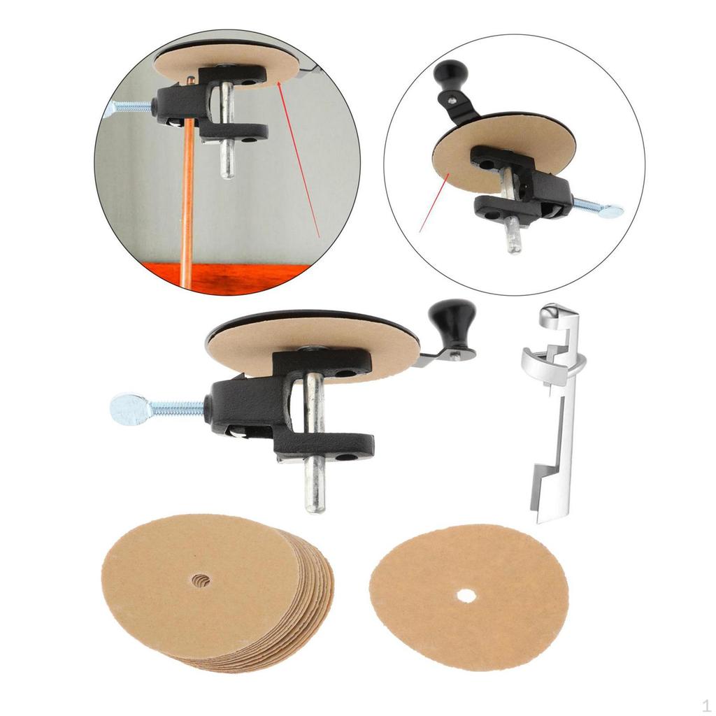 Billiard Cue Top Sander Clamp Set Accessories Supply Replacement Snooker Stick with 14x