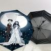1PC Moonlight Corpse-bride Umbrella-8-Rib Reinforced, Automatic Open, Lightweight & Durable, Cute Fashion Accessory for Outdoor, D2649