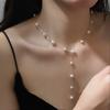 Цыганская Звезда Жемчужная Кисточка Ожерелье Женское Легкая Роскошь Нишевая Холодная Цепочка на Ключицы Изысканное Универсальное Дизайнерское Ожерелье