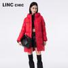 Jinyujie Women's Mid-Length Thickened Hooded Puffer Down Jacket Y23606272