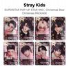 Stray Kids СУПЕРЗВЕЗДА ВСПЛЫВАЮЩАЯ ЗВЕЗДА+ИНГ : Рождественский мишка Рождественский пакет Официальная фотокарточка