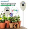 White Round Head 2-in-1 Soil Moisture Meter for Gardening