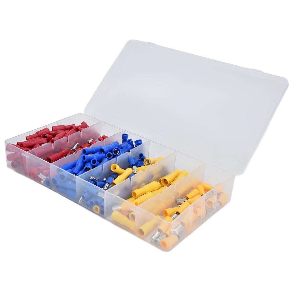 250 шт. Электрические разъемы Холоднопрессованные клеммы-соединители с коробкой для хранения для распределения электроэнергии