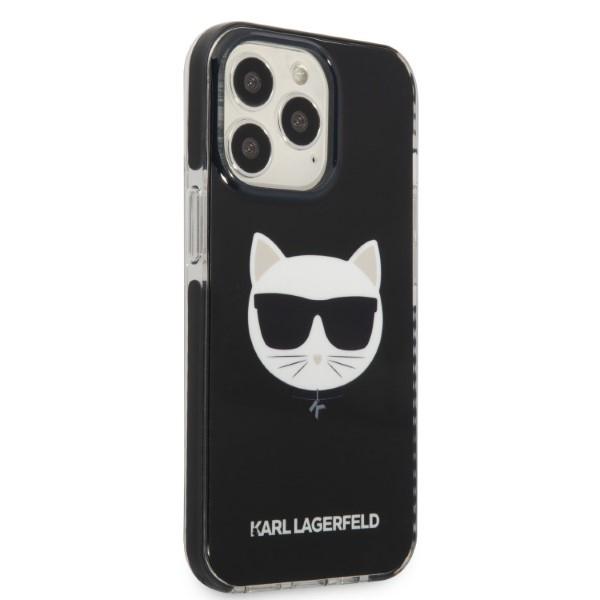 Etui do iPhone 13 Pro Karl Lagerfeld Choupette Head Czarne