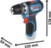 Дрель-шуруповёрт Bosch GSR 12V-15 Professional2 x 2,0 Ah + Charger + Handwerkzeug + L-BOXX