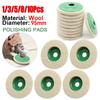 Wool Polishing Wheel Buffing Pads Angle Grinder Wheel Felt Polishing Pad Disc Accessories For Metal Marble Glass Ceramics