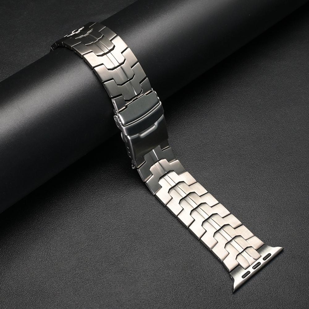 Титановый ремешок для Apple Watch Band 49 мм Ultra 3 2 Роскошный металлический браслет для Iwatch Серии 10 11 46 мм 9 8 7 6 5 SE3 44 мм 45 мм